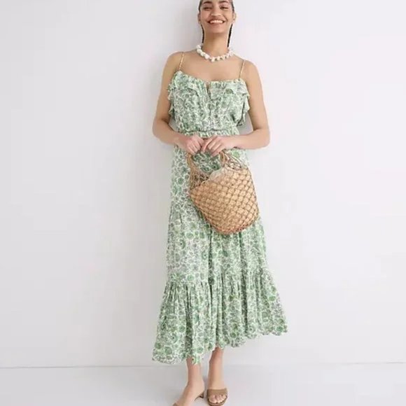 Tossed Floral Tiered Maxi Dress - Picture 2 of 4